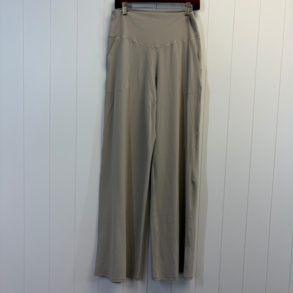 OFFLINE by Aerie Real Me Xtra Boho Wide Leg Trousers Women Large Long Minimalist